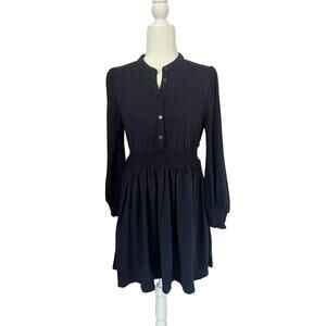 Boden Black Long-Sleeve Mini Dress